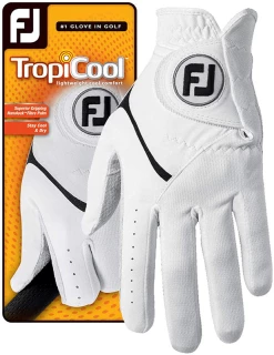 FOOTJOY 2022 TROPICOOL MENS GOLF GLOVES, WHITE