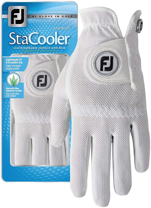 FOOTJOY 2022 STACOOLER WOMENS GOLF GLOVES, TRADITIONAL PEARL