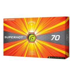 CALLAWAY SUPERHOT 70 GOLF BALLS, YELLOW (PACK OF 15)