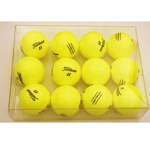 TITLEIST VG3 GOLF BALLS, YELLOW PEARL, 1 DZ IN CLEAR BOX