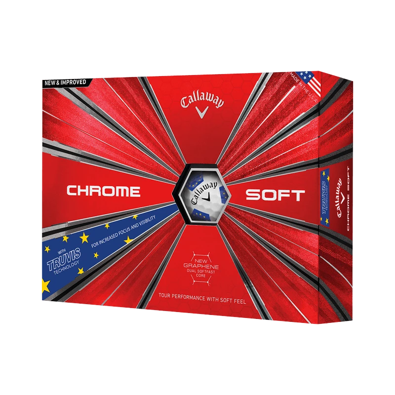 CALLAWAY CHROME SOFT EUROPEAN TRUVIS GOLF BALL