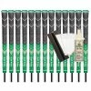 Golf Pride MCC Plus4 *TEAMS* Standard Grip (Green/Gold) - 13pcs + Golf Grip Kit