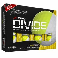 SRIXON Z-STAR DIVIDE GOLF BALLS 2022 WHITE / TOUR YELLOW