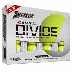 SRIXON Z-STAR XV DIVIDE GOLF BALLS 2022 WHITE / TOUR YELLOW